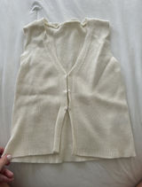 Creme sweater top White Photo 0
