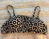 J. Crew Bandeau Bikini Top Leopard Photo 0