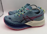Asics Fujispeed 2 Trail Running Shoe Gris Blue Pink 1012B515-400 Women's 8 New Photo 0