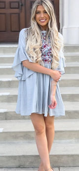 ✨2xHP✨Brittany Baby Blue Tunic Dress✨ Photo 0