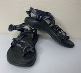 Chaco Sandals Black Blue Checkered Straps Strappy Women’s Sz 9 Photo 0