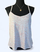 Vintage Y2K Coastal Fairycore Hurley Tank Top Pink Tropical Cami Size Medium π Photo 0