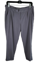 LC Lauren Conrad Lightweight Mauve Ankle Fit Mid Rise Bow Belt Pants Size 6 Photo 0
