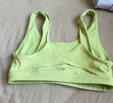 Lululemon Double Strap Sports Bra Light Lime Yellow Photo 0