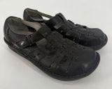 Alegria Pesca Black Leather Fisherman Mary Jane‎ Shoes Womens Size 37 EU 7 US Photo 0