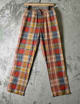 The Territory Ahead Plaid Cotton Pull On Pants Medium Academia Preppy Grunge Photo 0