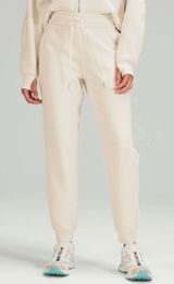 Lululemon Scuba High-Rise Jogger Fleece 28" White Opal Size 10 Off White Sweats Photo 0