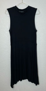 MAURICE’S Mockneck Ribbed Fitted Waist Black Sleeveless Dress Size XL Photo 0