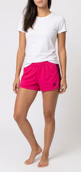 🏋🏻♀️ Adidas Athletic Shorts in Hot Pink w/ Black Stripes | Women’s Sz Sm Photo 0