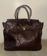 Noble Mount London Ostrich Office Tote Bag brown Photo 0