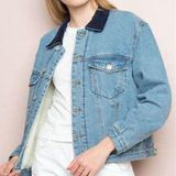 jean jacket with sherpa Photo 0