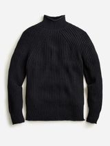 J. Crew Relaxed Rollneck Sweater in Black Size Small NWT Photo 0