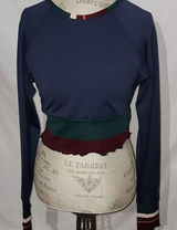 Free People Movement Womens‎ Navy Blue Pep In Your Step Long Sleeve Shirt XS Photo 0