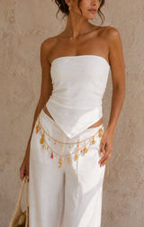 Zara Gold Tone Sea Charm Belt / Body Chain Photo 0