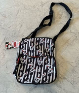 NEW Mickey Mouse Disney Crossbody Canvas Bag Purse‎ Black White Red Photo 0