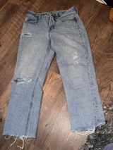cropped straight leg jeans Photo 0