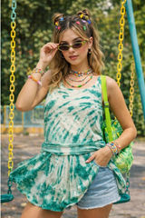 Vtg 90s In Gear L Large Tunic Top Dress‎ Tie Dye USA Whimsy Fairycore Balletcore Photo 0