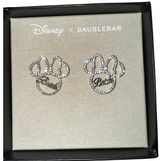 Disney X Baublebar Minnie Mouse Bride Bridal Wedding NIB silver color Earrings Photo 0