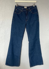 Free People We the Free Blue Flare Women's Jeans Minimalist Boho Work Waist 27” Photo 0