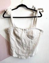 Maeve Anthropologie Babydoll Top Romantic Cottagecore‎ Soft Girl Coquette Large Photo 0