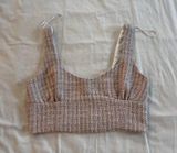 ZARA Tweed Top Corset Crop Photo 0