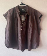 NWT J.Crew Linen New Capitaine Shirt Baird McNutt Irish Linen Oversized Photo 0