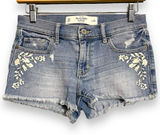 Abercrombie and Fitch Cut Off Shorts Embroidered Photo 0