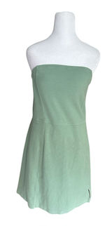NWT AE American Eagle Strapless‎ Tube Dress Built In Shorts Romper Green Large L Photo 0