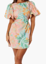 Petal & Pup Natalie Puff Sleeve Mini Dress Photo 0