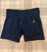 Navy Gym Shark Compression Shorts Size Small Photo 0
