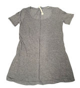 Lululemon Love Tee Charcoal Grey Heather Pima Cotton Scoop Neck T-Shirt Size 4 Photo 0