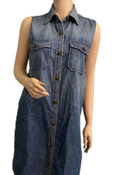 Current‎ Elliott 100% Cotton Jean Tank dress Photo 0