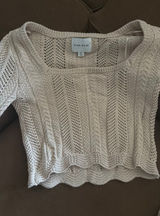 pink Rose brand khaki/tan sweater Photo 0