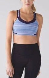 Lululemon Rack Pack Bra Wave Twist size 6 Lilac Caspian Blue / Deep Zinfandel Photo 0