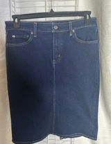 Ralph Lauren Dark Blue Denim Pencil Skirt Photo 0