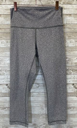 Lululemon Womens 8 Leggings Wunder Under Crop Fractal Alpine White Black Gray Photo 0