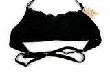 Free People x We are HAH Don't‎ Cross Me Halter Bralette Black Small NWT Photo 0