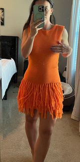 Mini dress Orange Size M Photo 0