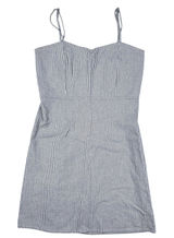 Brandy Melville Blue White Striped Mini Dress Sweetheart Sleeveless Italy EUC Photo 0