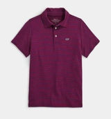 Vineyard Vines Sankaty Polo Women Medium Striped Performance Preppy Indie Photo 0