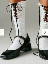 Mauve Black Mary Jane Heels Photo 0