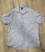Banana Republic Mens Light Blue Linen Button-Up Shirt XL Camden Standard Fit Photo 0