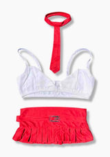 ♥️ 3 Piece Set - ArgoExotica Size Large (Medium) Sexy School Girl Uniform Costume ♥️ Photo 0