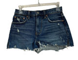 Abercrombie Mom Short‎ Mid Rise Curve Love Size 24 Distressed Denim Shorts Photo 0
