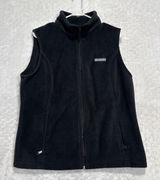 Columbia Fleece Vest Womens Size XL Black Layering Outdoor Hiking Fall Winter Photo 0