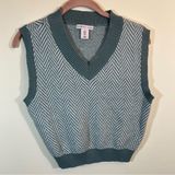 ✨‎ Sincerely Jules Women’s Gray Black Sweater Vest Small Photo 0
