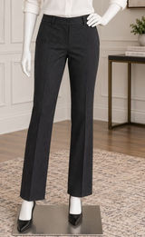 Worthington Womens Dress Pants Gray Pinstripe Curvy Fit Petite 4P Photo 0