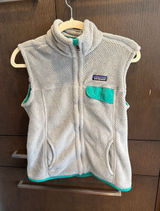 Patagonia Re-Tool Fleece Vest‎ Women's Size Small Sleeveless Full Zip Gray small Photo 0