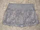 Lululemon 4 Pace Rival Skirt Regular No Panels Jasmine‎ White Multi Excellent Photo 0
