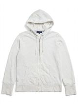 Tommy Hilfiger White Eyelet Zip Hoodie with Hood Photo 0